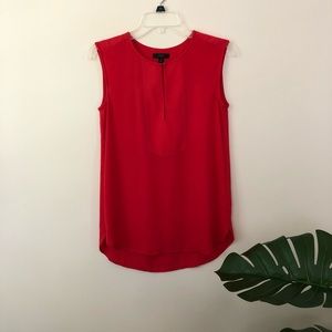 Red J.Crew Blouse